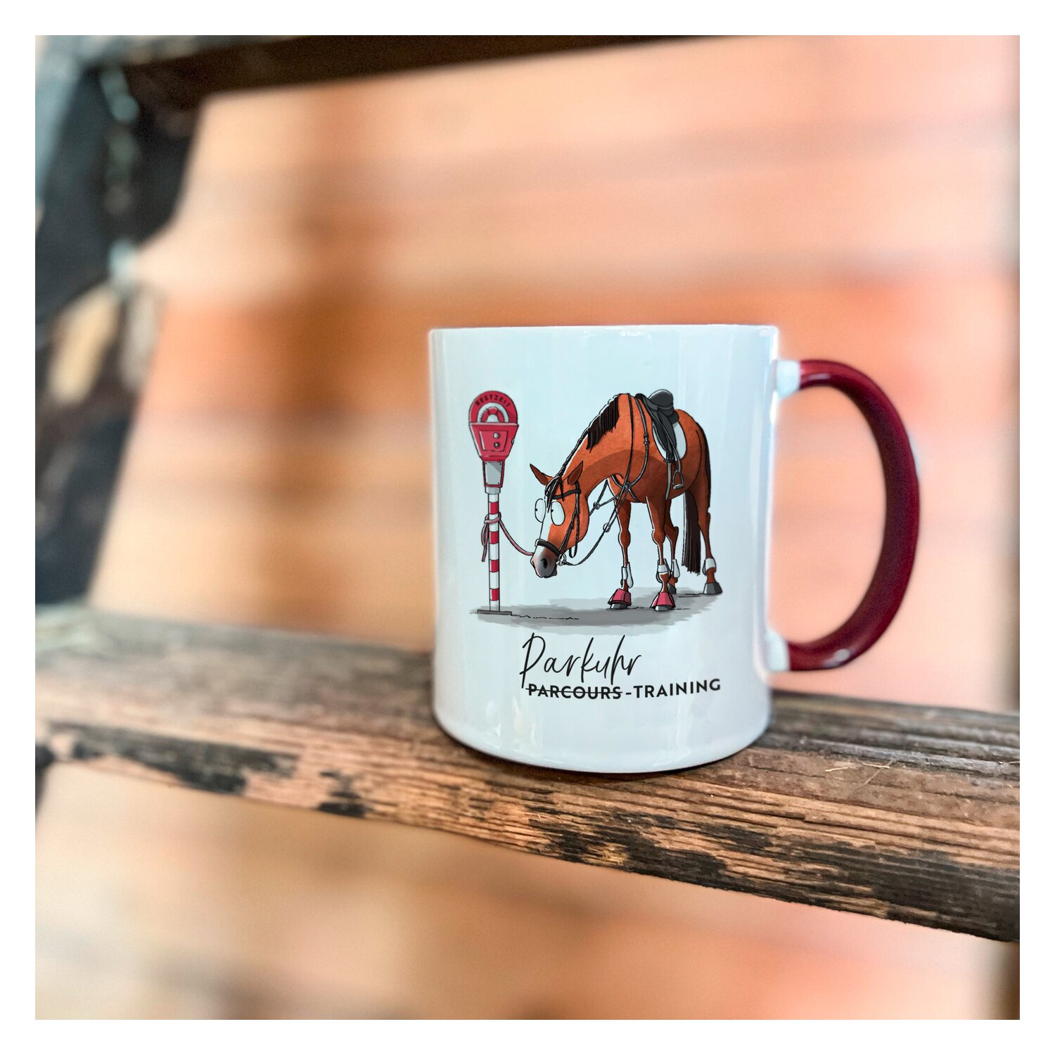 mrs. RIDE Keramiktasse  - bordeaux - Parkuhrtraining