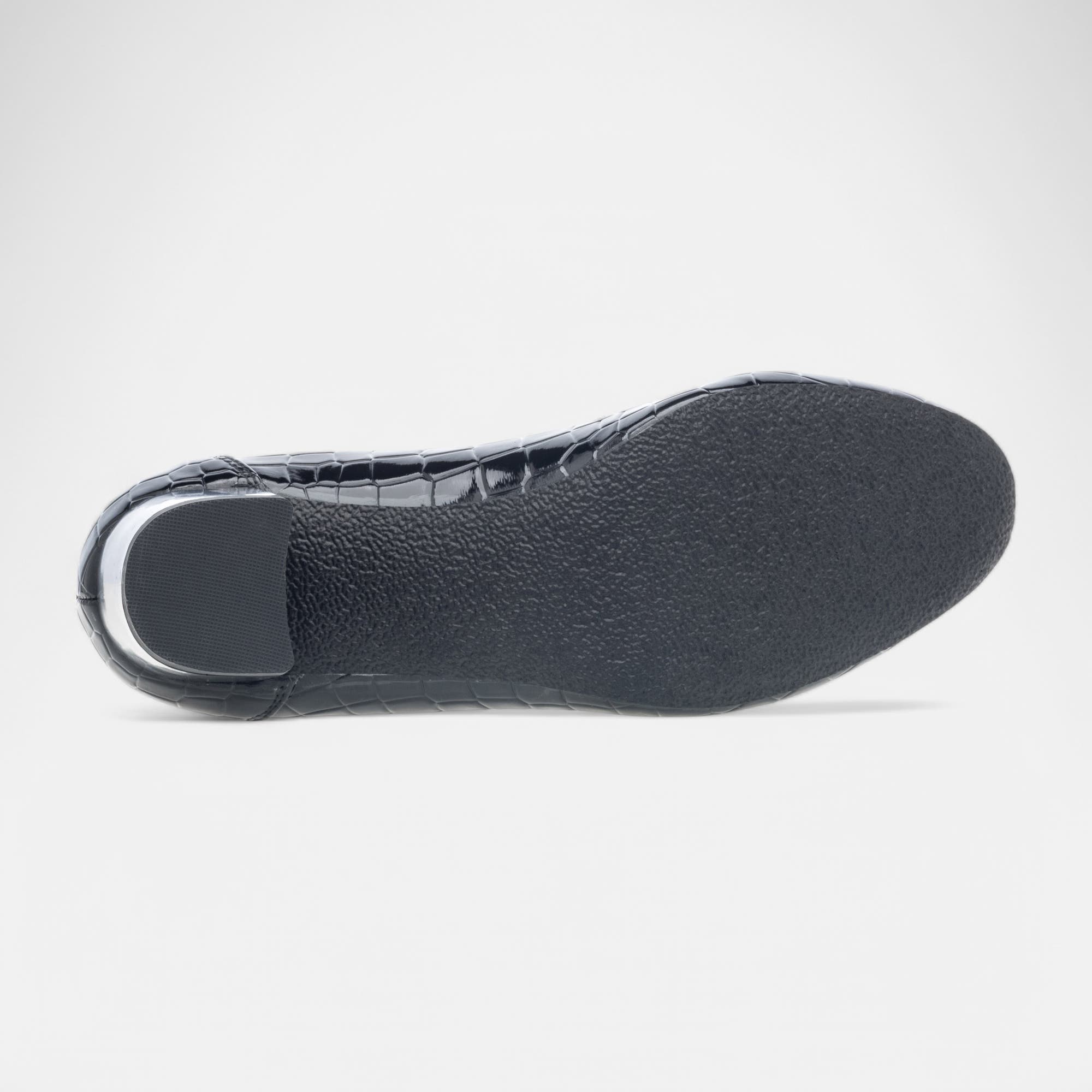 Escarpins pieds sensibles à talon Femme noir vernis