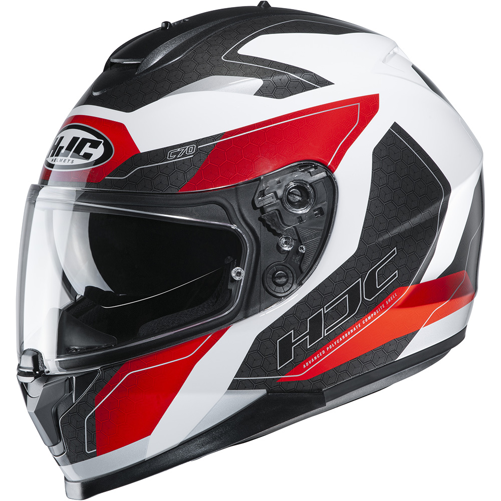HJC - Casque C70 Canex MC1 / Rouge / Noir / Blanc