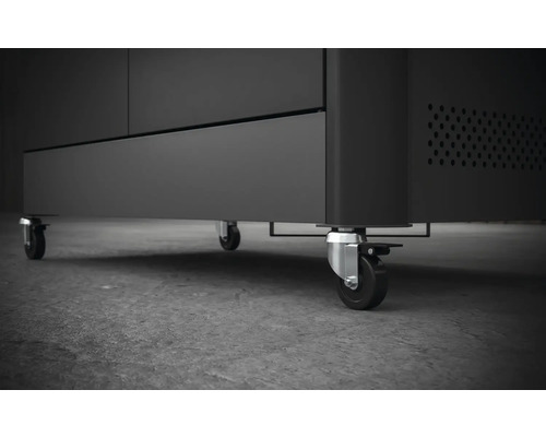 Tenneker® Gasgrill Halo Power Zone TG 4 180,4 x 61 x 117,5 cm 4-pits + zijbrander, gietijzeren rooster, platformsysteem, glazen inzetstuk in het deksel