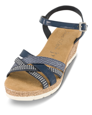 B&CO Damesandal med hæl Blå 4213103150 | Skoringen