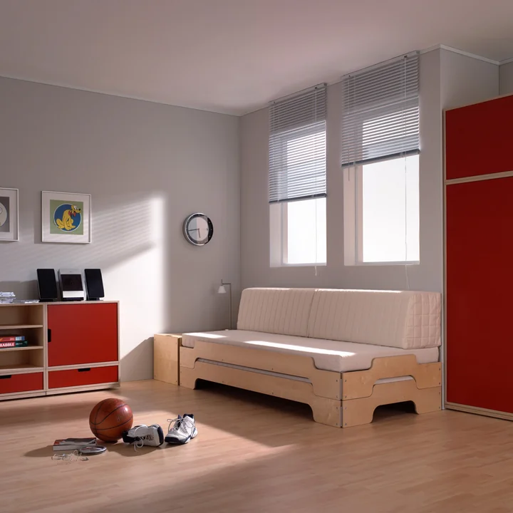 Müller Small Living - Stapelliege 100 x 200, Birke natur