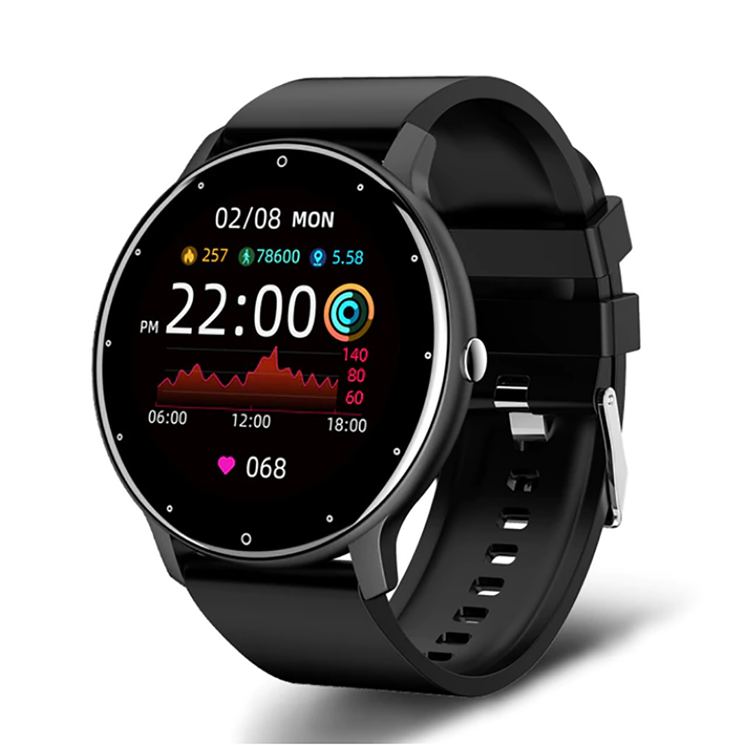 TPFNet Smart Watch / Fitness Tracker IP67 - Android & IOS - Rosa