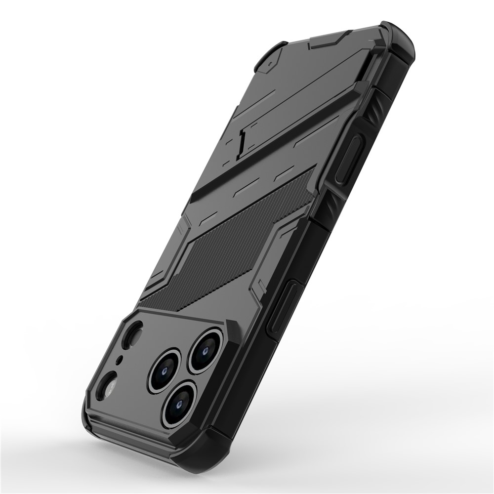 iPhone 17 Pro Max Hybrid Hardcase Hülle   Kickstand Aufsteller - Schwarz