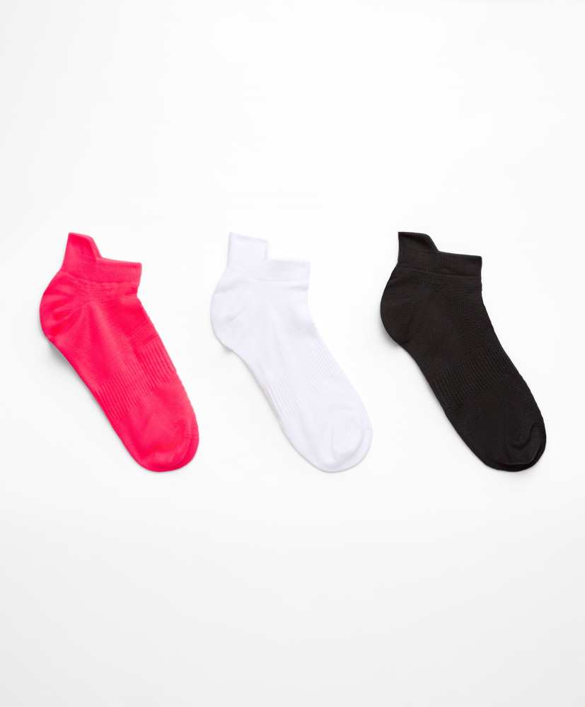 3 pares de meias esportivas de poliamida para tênis