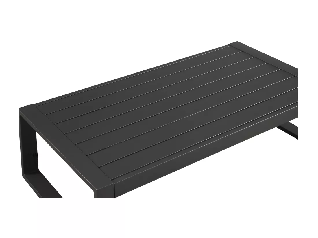 Table basse de jardin en aluminium - Anthracite - MOLOKAI de MYLIA