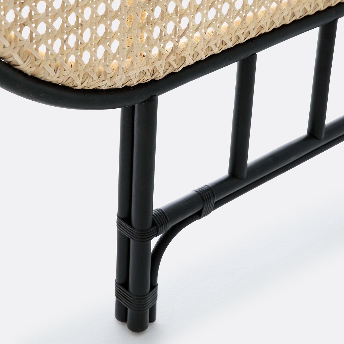 LA REDOUTE INTERIEURS<br>Cabeceira com hastes de rattan, Cedro