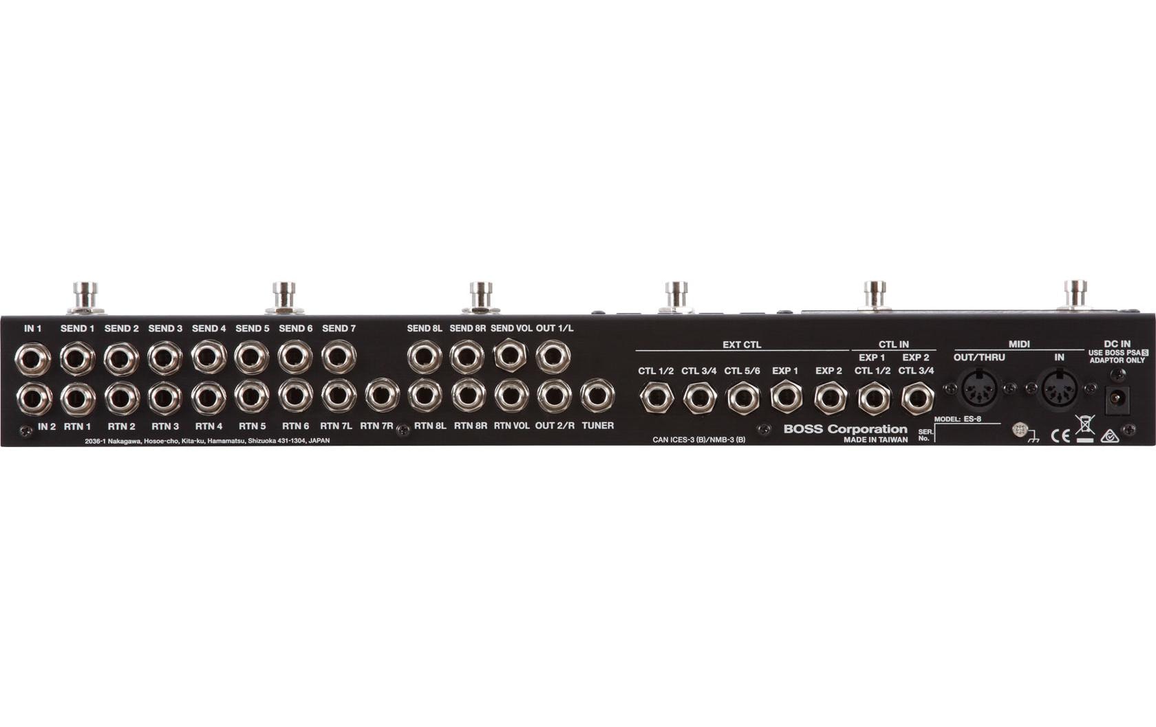 Effektgerät ES-8<br>8-fach Effekt-Loop-Switcher