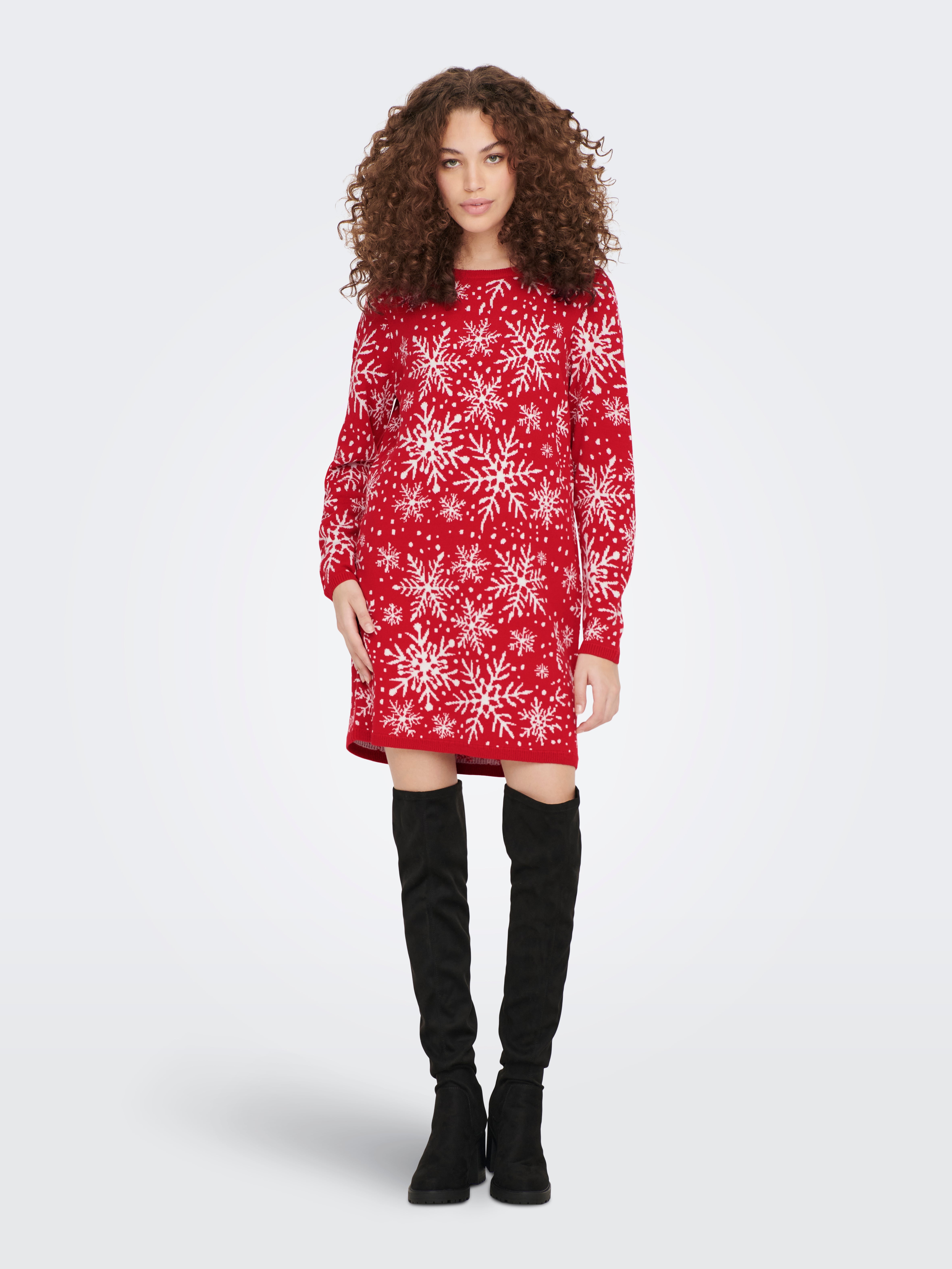 JDYMIKA Kurzes Kleid True Red