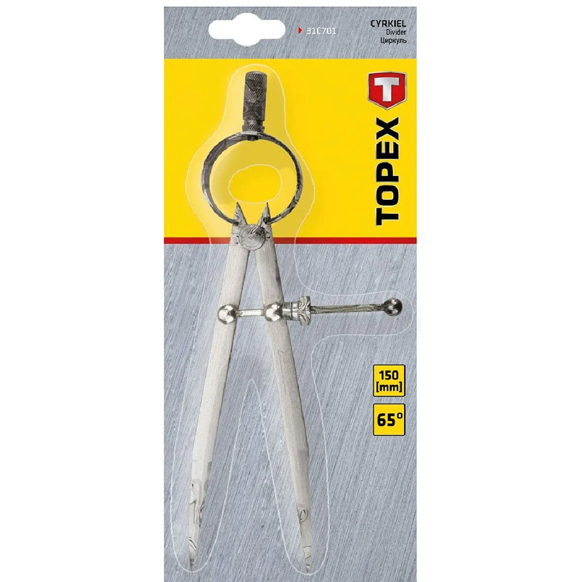 Topex Compas professionnel 210 mm Ø 320 mm