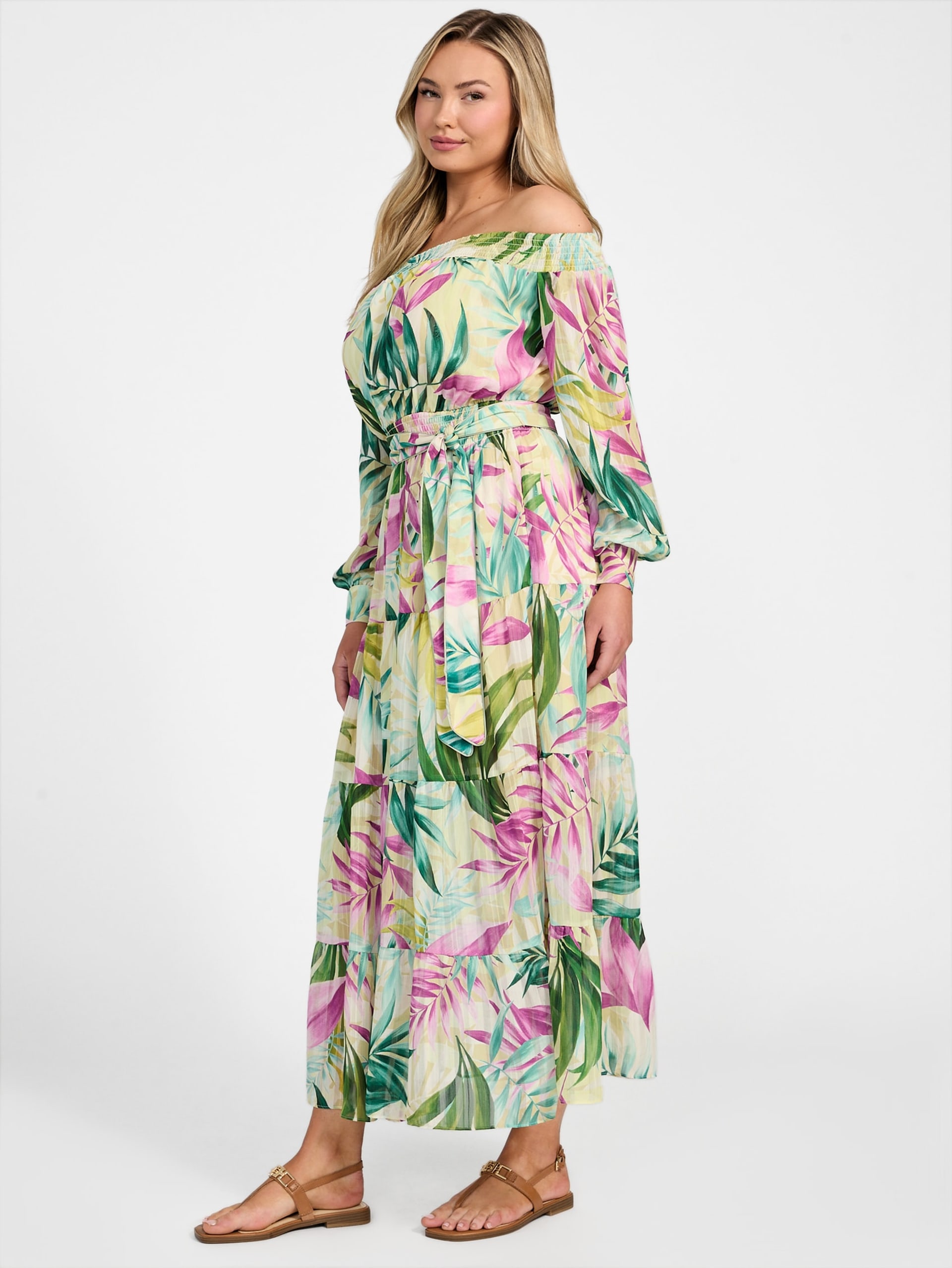 Vestido Maxi Estampado Eco Josee