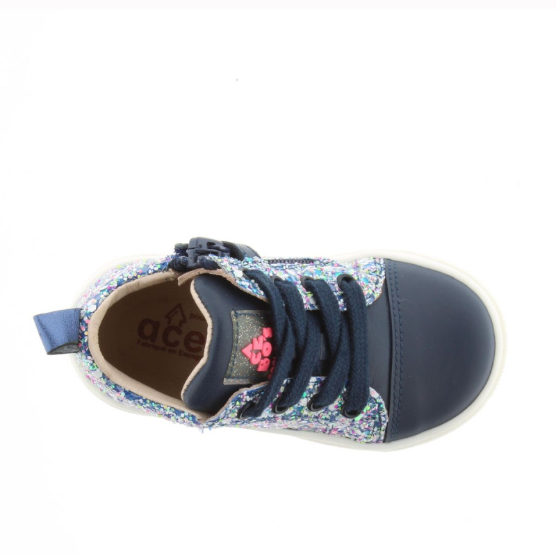 Acebos Acebos Pisa Paillettes Marine Zip