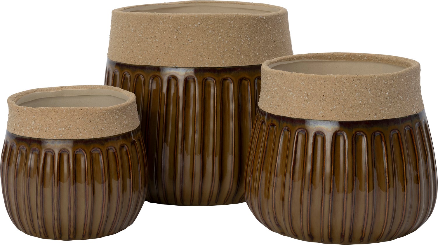Intratuin bloempot Eden bruin D 14 H 12 cm