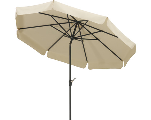 Schneider Orlando parasol Ø 270 H 250 cm, polyester 180 g/m², naturel