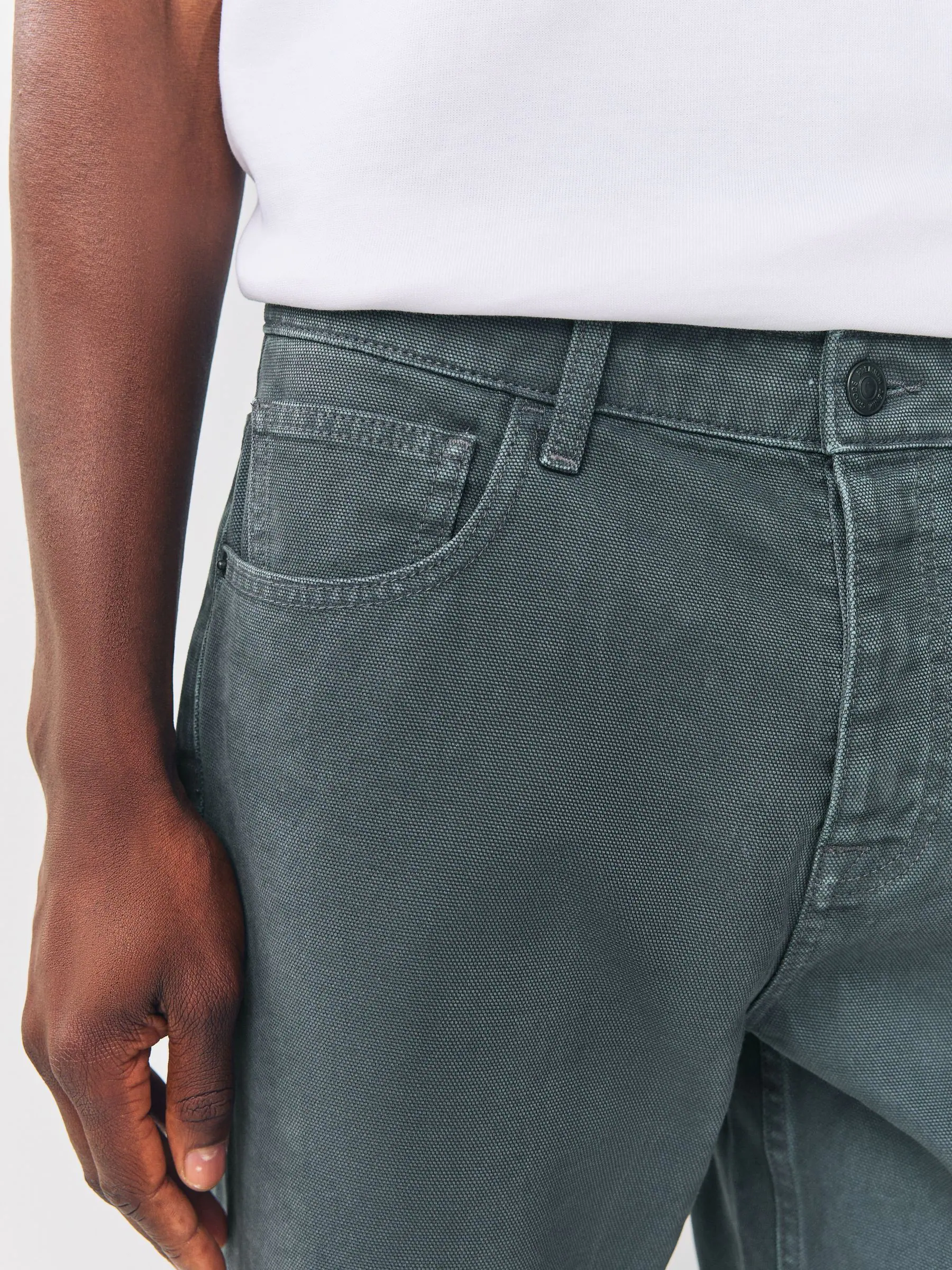 Blauw - Canvas denim jeans
