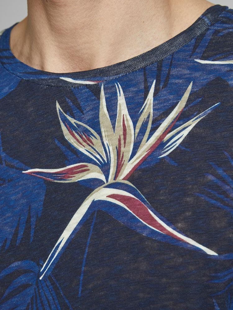Jack & Jones  Florall Tee Crew Neck