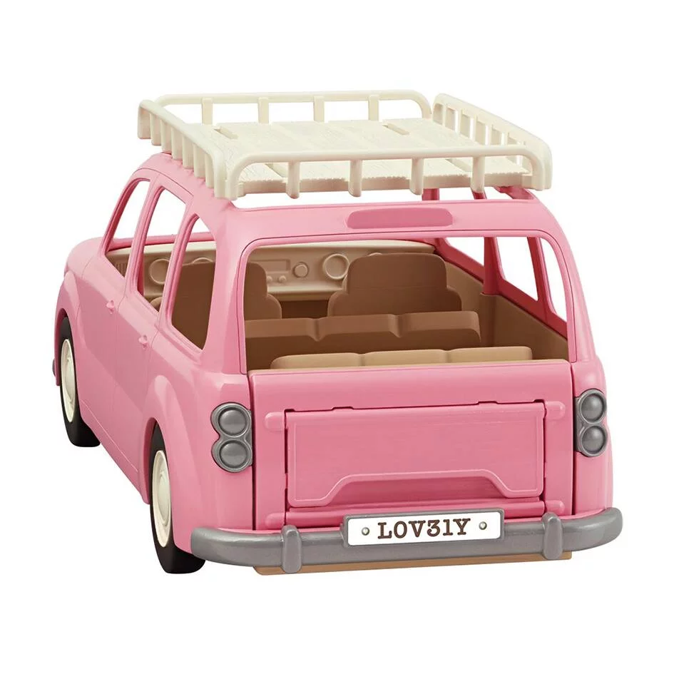LE MONOSPACE ROSE ET SET DE PIQUE-NIQUE - SYLVANIAN VEHICULES