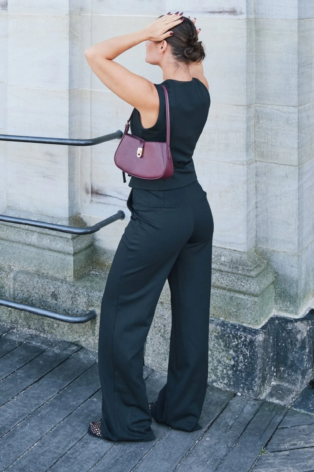 Neo Noir Samara Twill Wrap Waistcoat