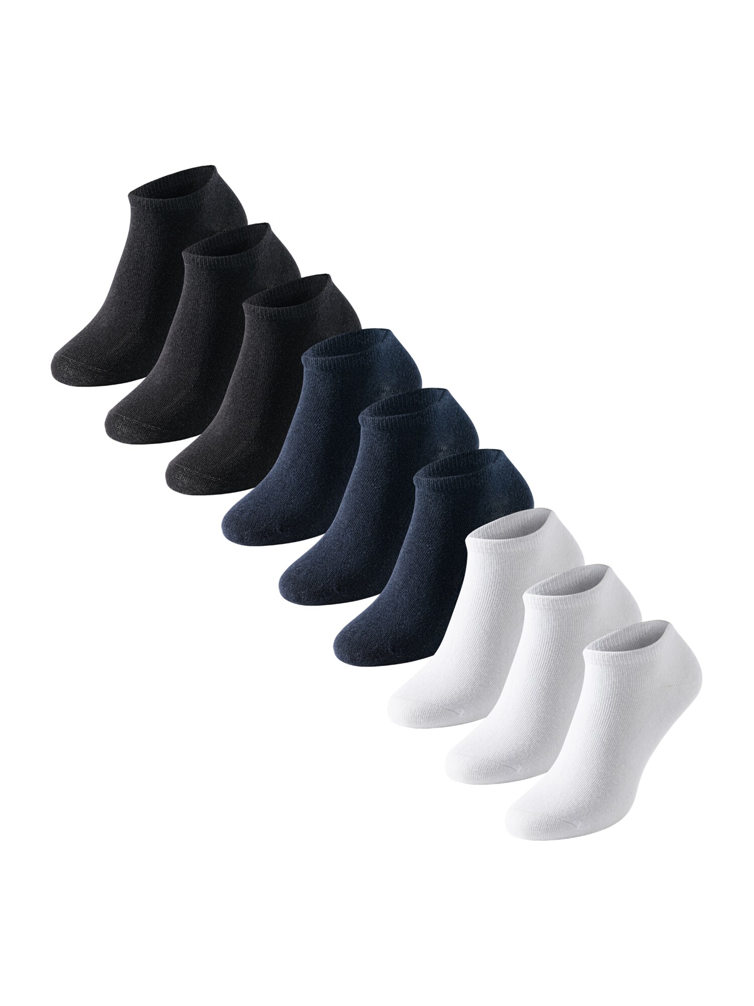 Schiesser Damen Sneakersocken Uncover 9er Pack