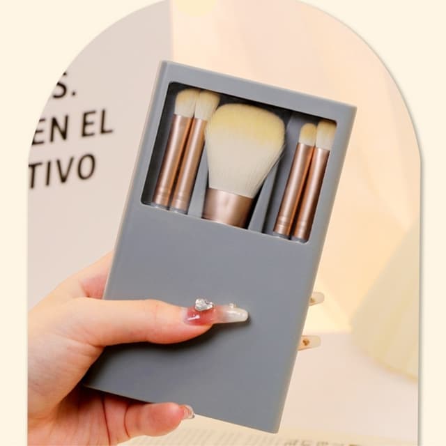 5 stk Concealer Blending Brush Kit fiber makeup Øjenskygge
