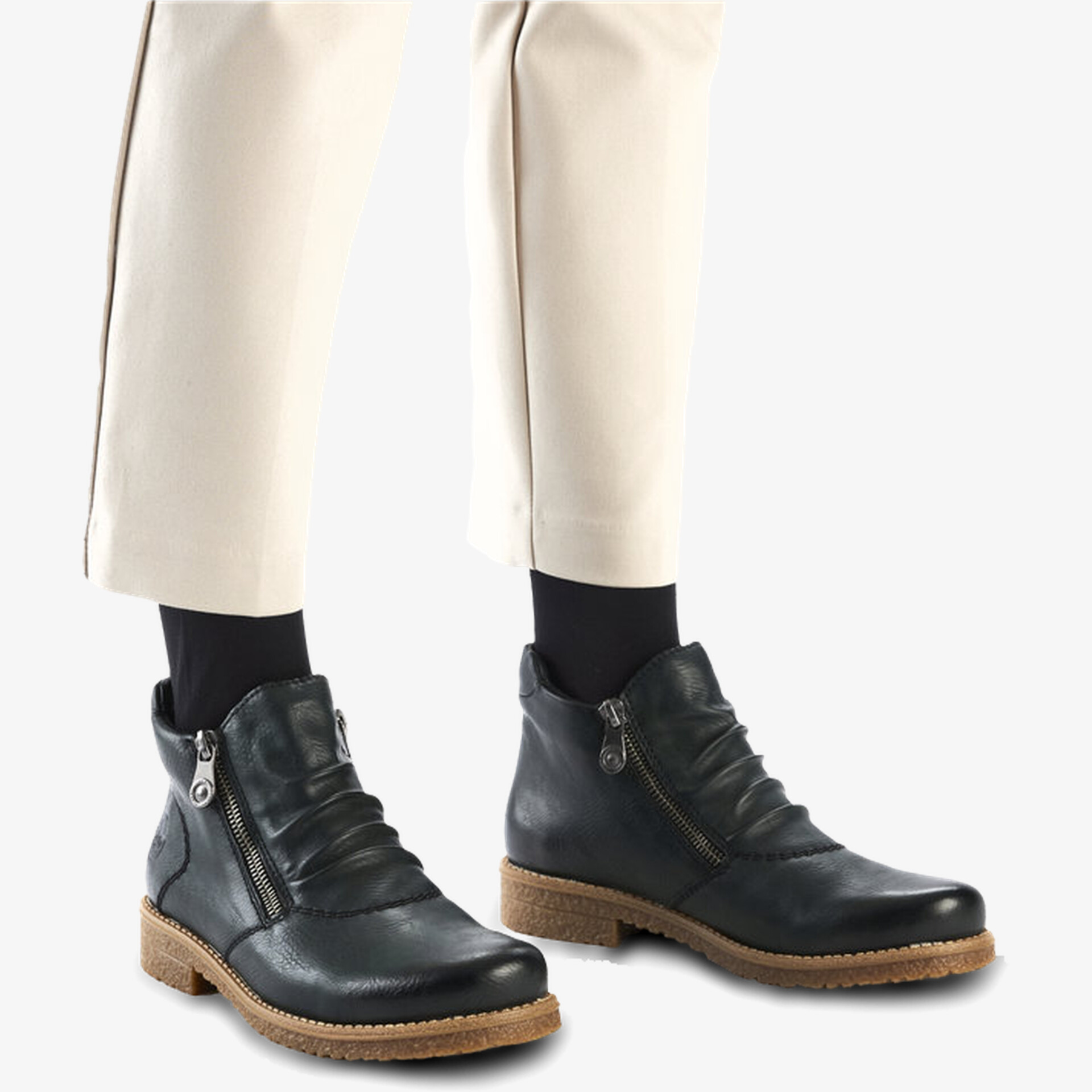 rieker Damen Klassische Stiefeletten grün