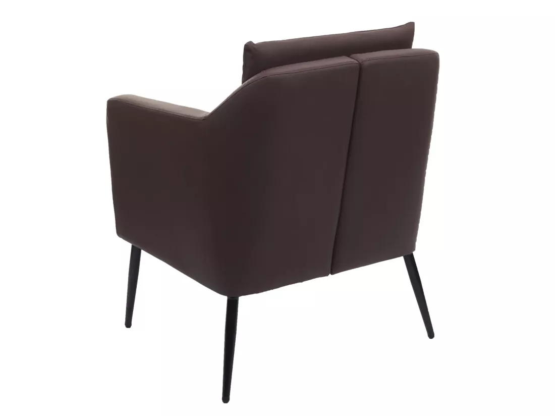 Fauteuil de relaxation MCW-H93a, similicuir marron