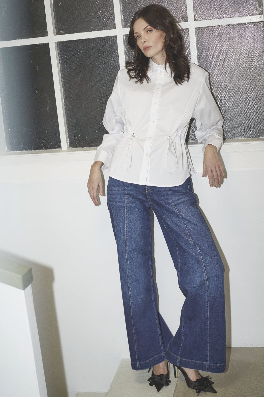 Co´Couture Sannacc Tie Waist Shirt 35893