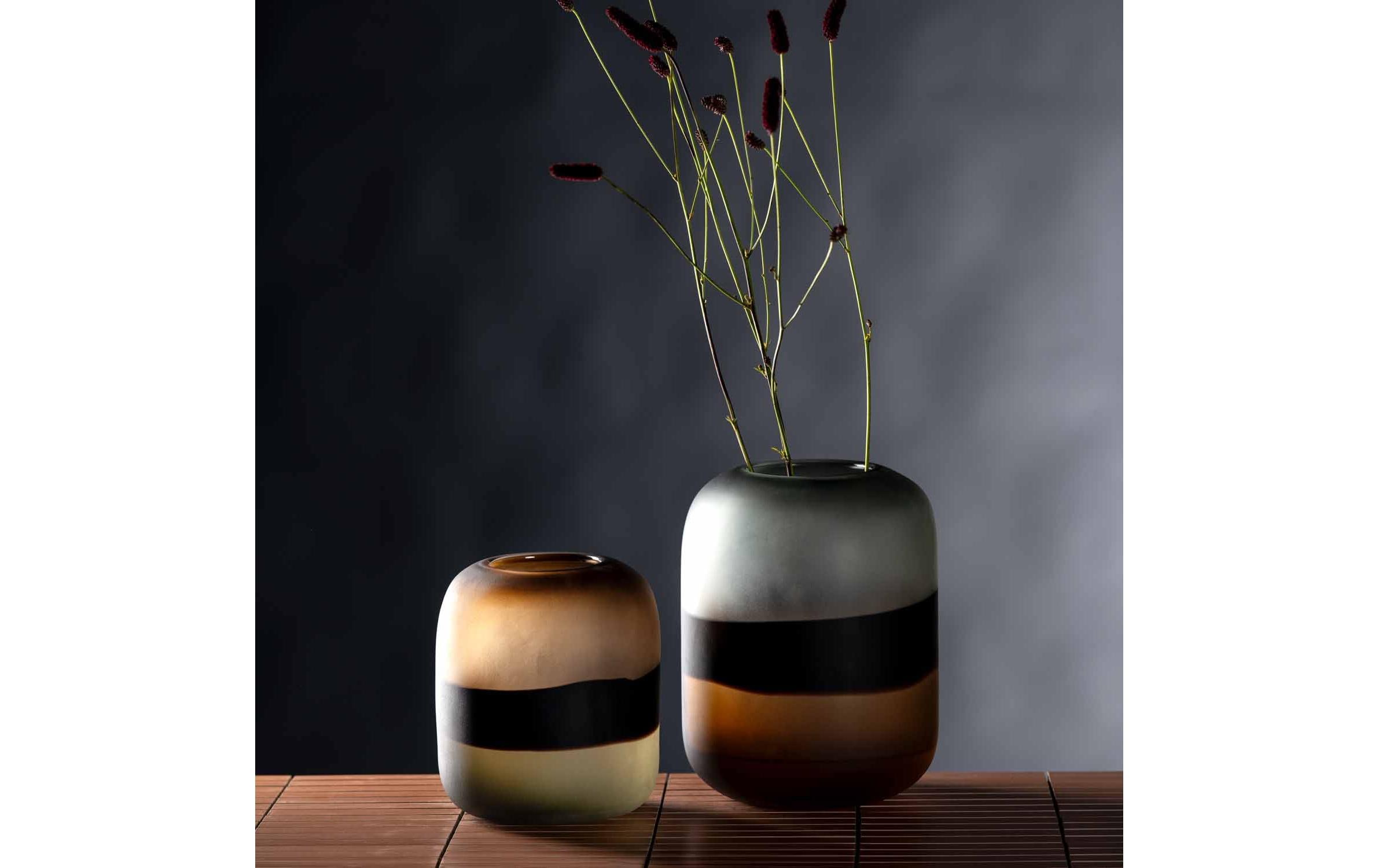 Vase Sabbia 26 cm, Braun/Transparent<br>Dekorationsschale