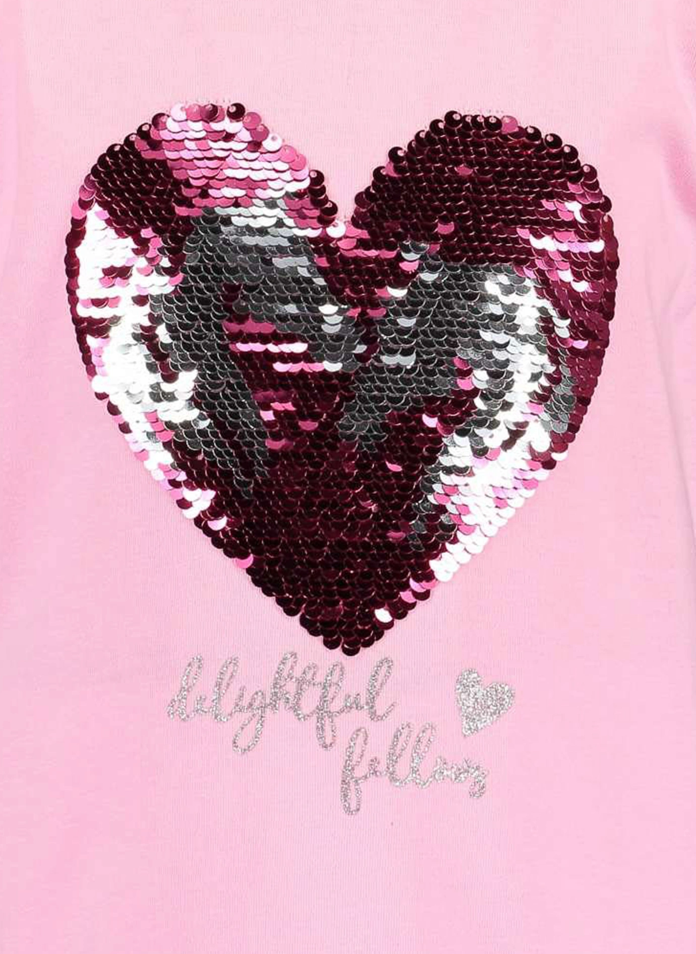 T-Shirt LOVE HORSE mit Pailletten in azalee