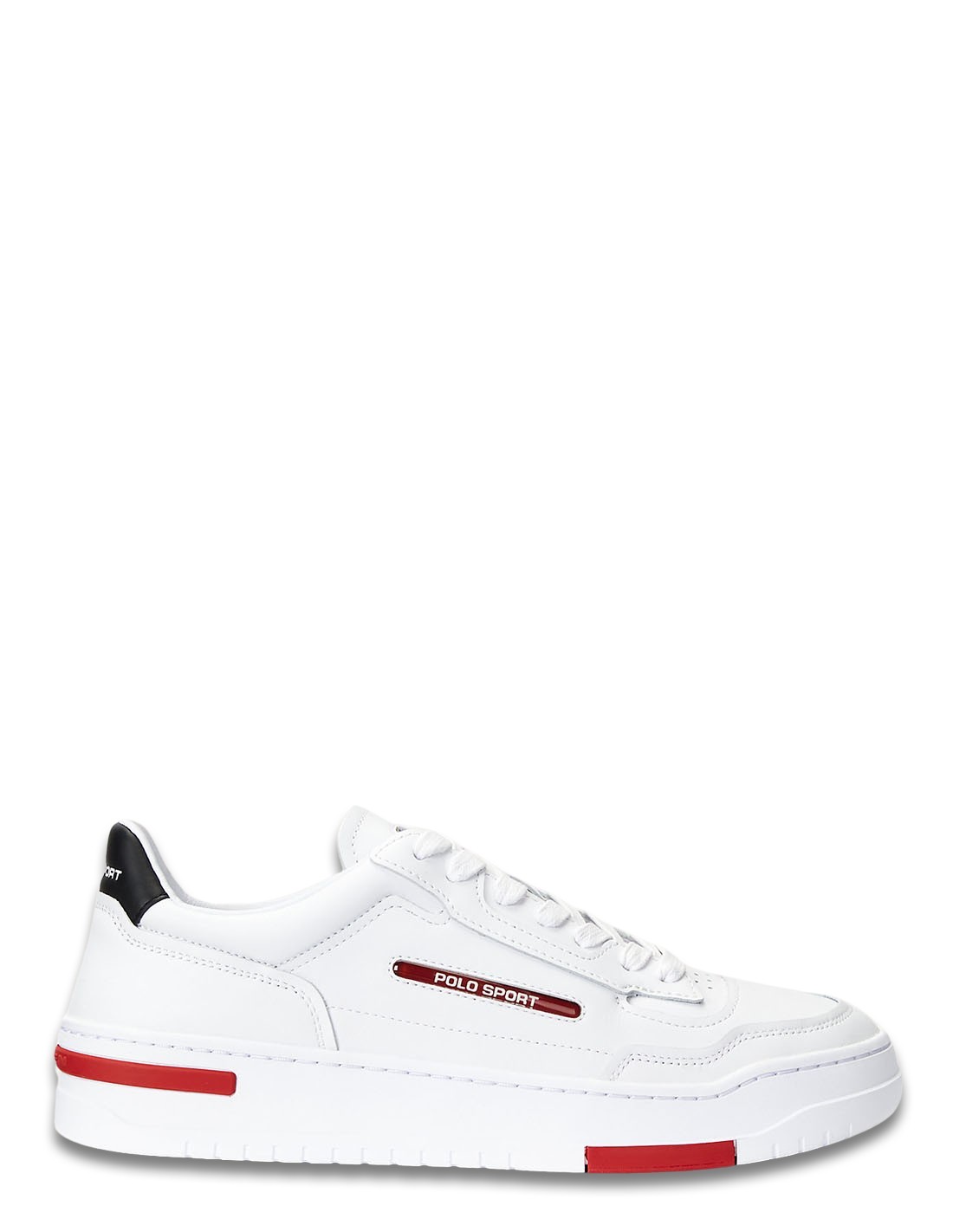 ralph lauren Baskets de ville Homme PS300 Cuir Blanc/Rouge