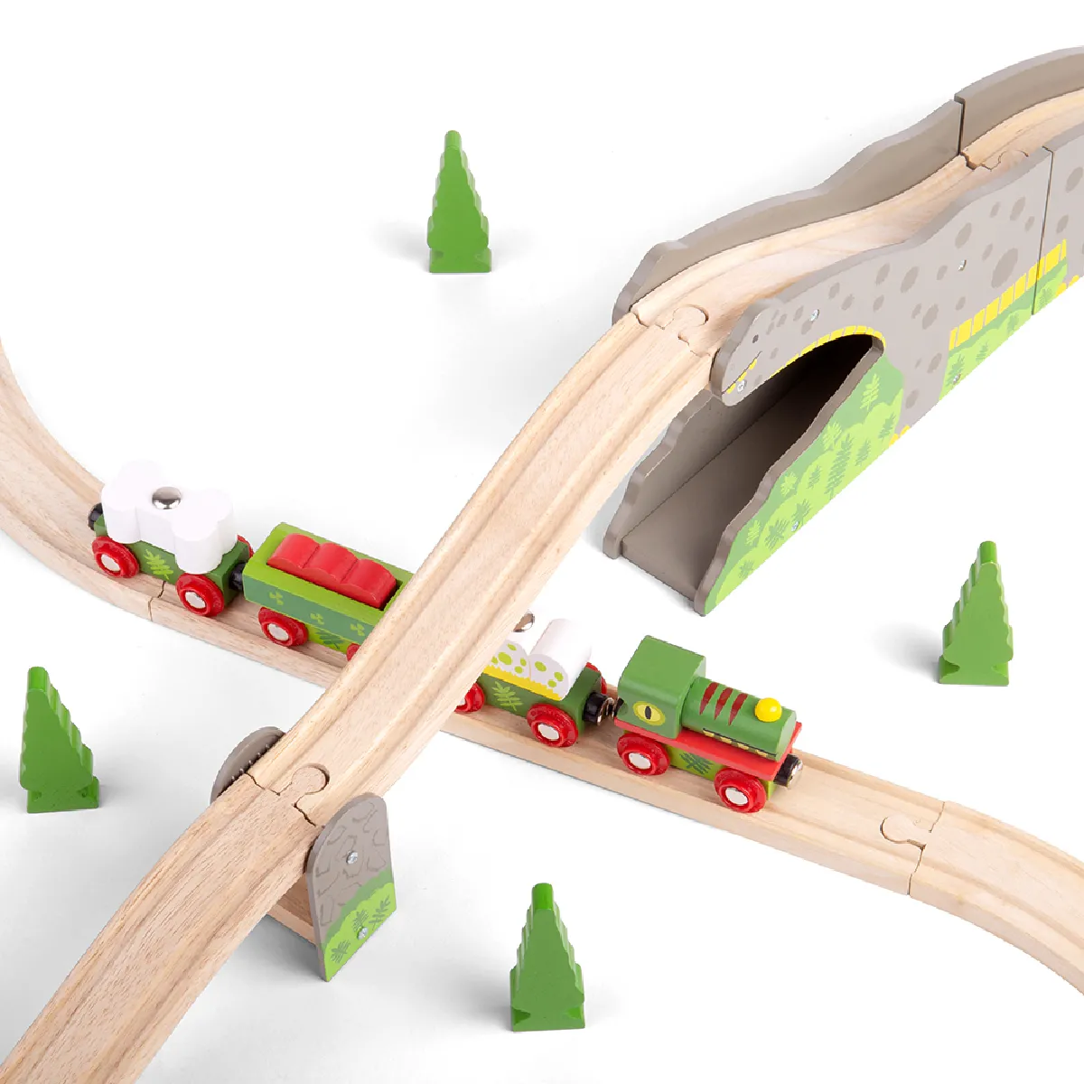 Bigjigs Rail Pont de Dinosaures Bronto Riser