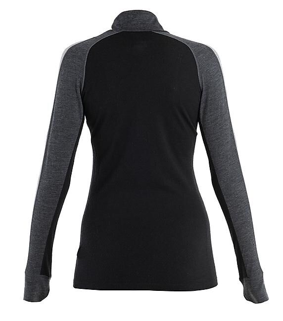 ICEBREAKER - T-SHIRT T-SHIRT ML DEMI ZIP ZONEKNIT 200 W