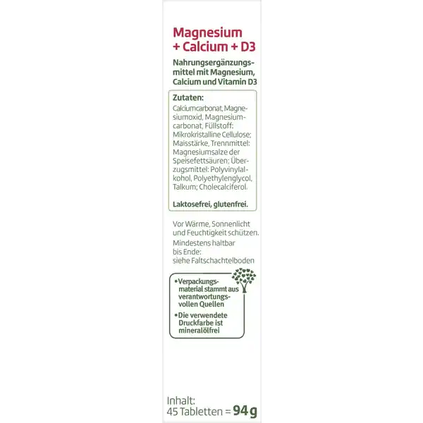 Magnesium + Calcium + D3