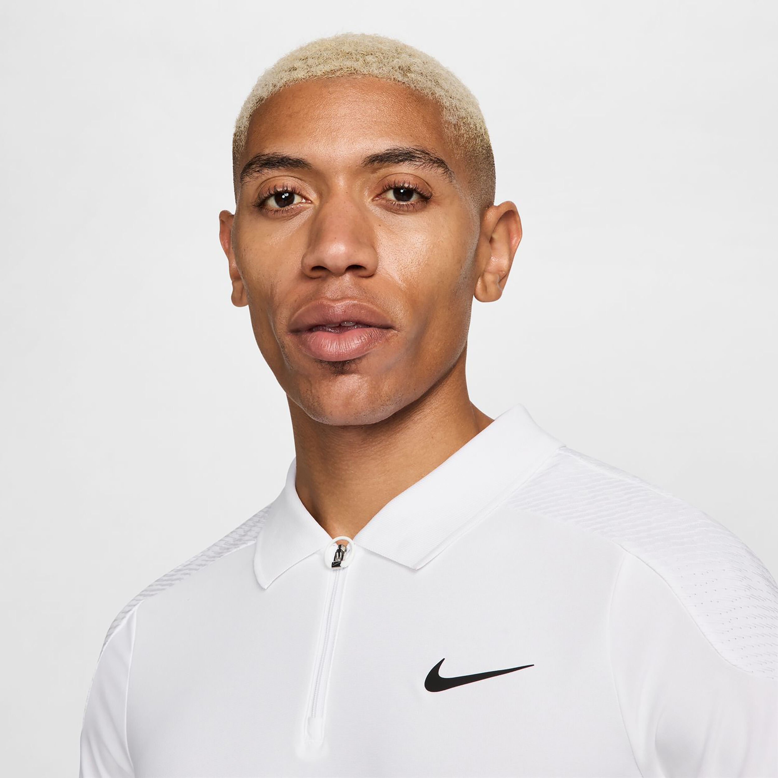 Nike Dri-Fit Court Advantage Polo Hommes - Blanc , Or