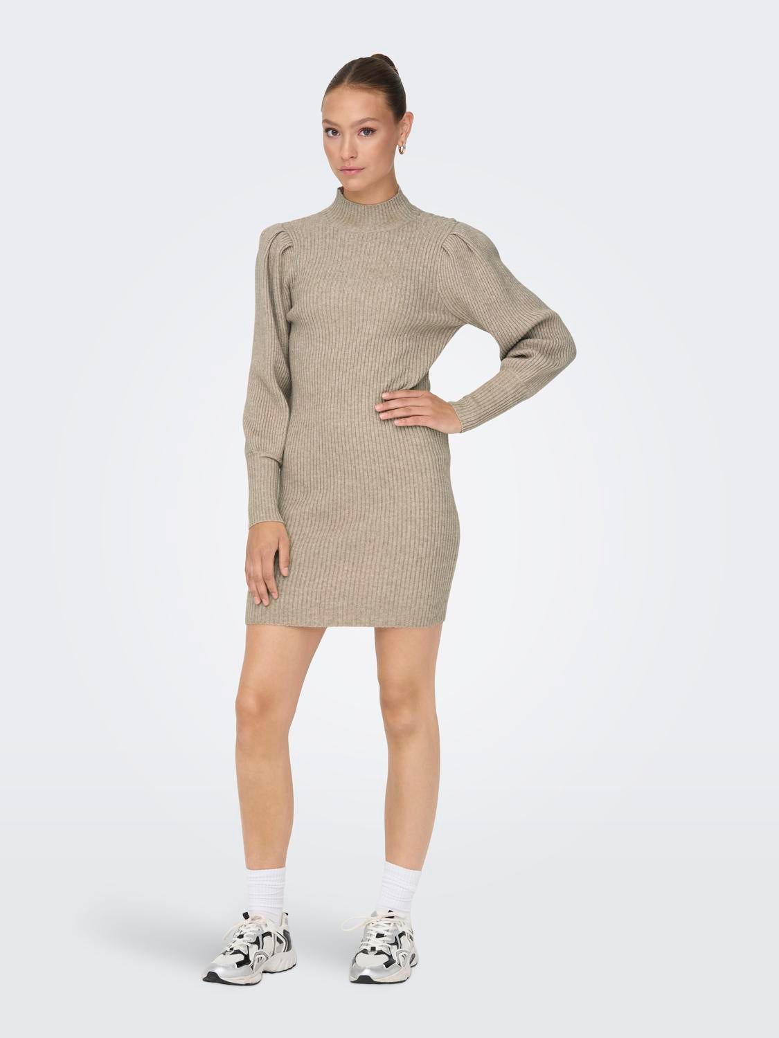 ONLKATIA Langes Kleid Mocha Meringue