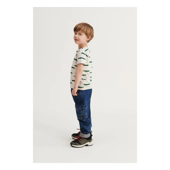 Liewood T-Shirt Coton Bio Crocodiles Apia | Vert