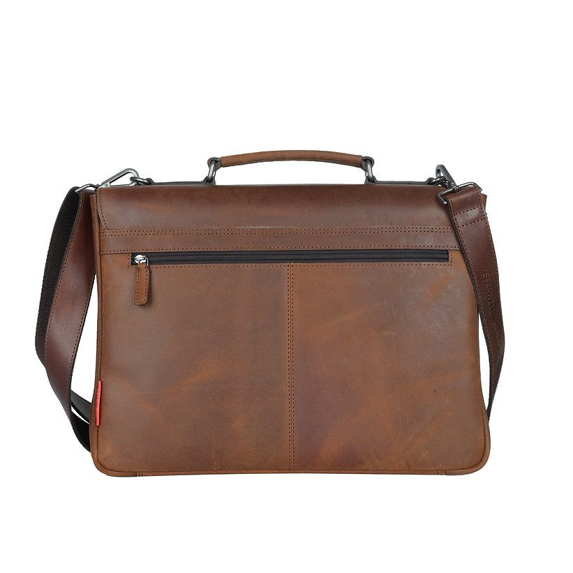 Sparwell Wallberg Winsome Wilhelm Laptop Bag 15,6 inch Cognac
