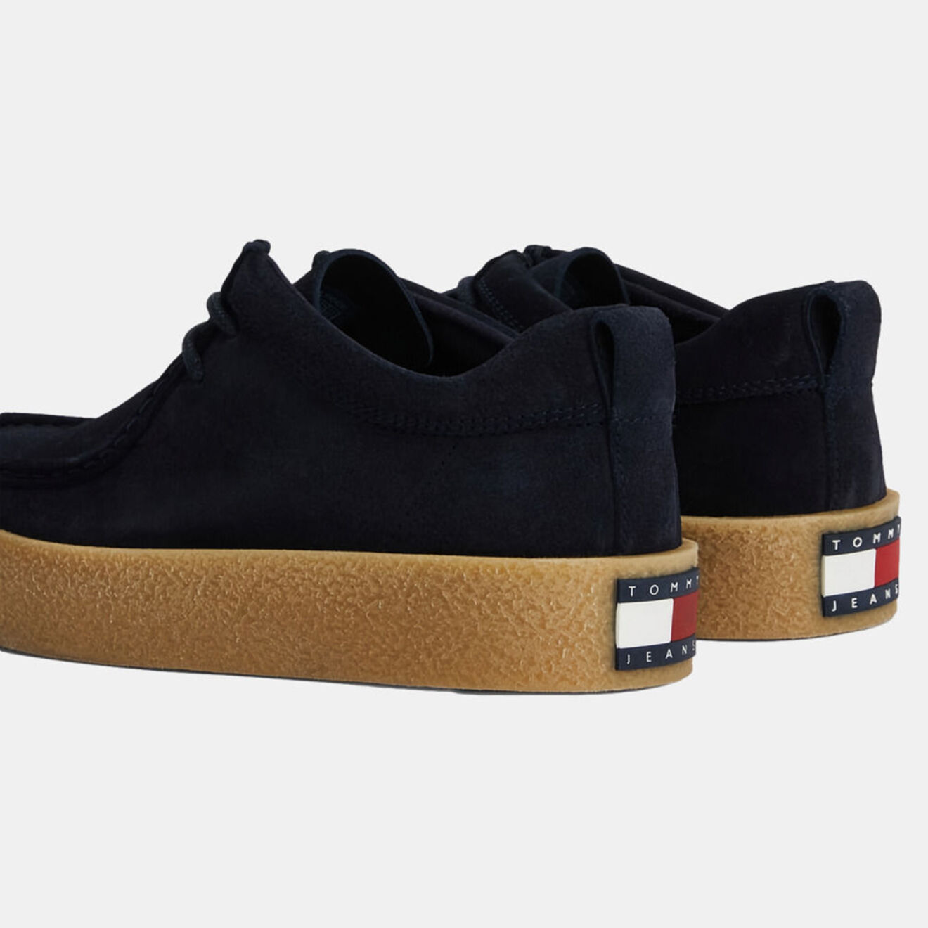 Tommy Hilfiger Mocassins en Velours de Cuir bleu marine