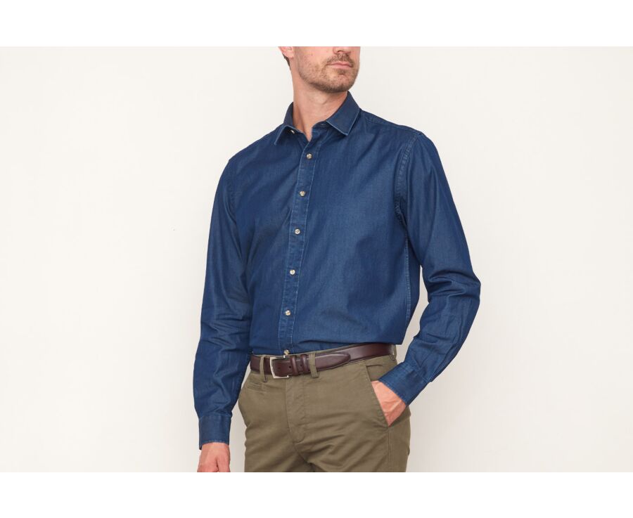 Chemise jean denim Indigo Foncé - JACQUIN