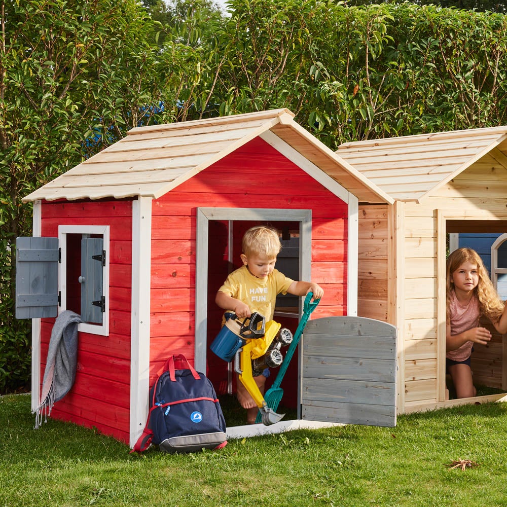 Home Deluxe - Speelhuis - HET KLEINE KASTEEL - 101 x 106 x 128 cm, FSC-gecertificeerd kinderspeelhuis, TÜV-getest - incl. montagemateriaal | Tuinhuis, houten speelhuis, kinderspeelhuis