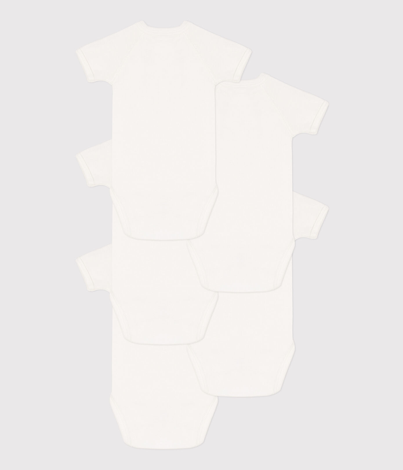 Lot de 5 bodies croisés manches courtes en coton