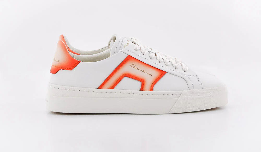 SANTONI - GLORIA 61070 XAS BLANC/ORANGE