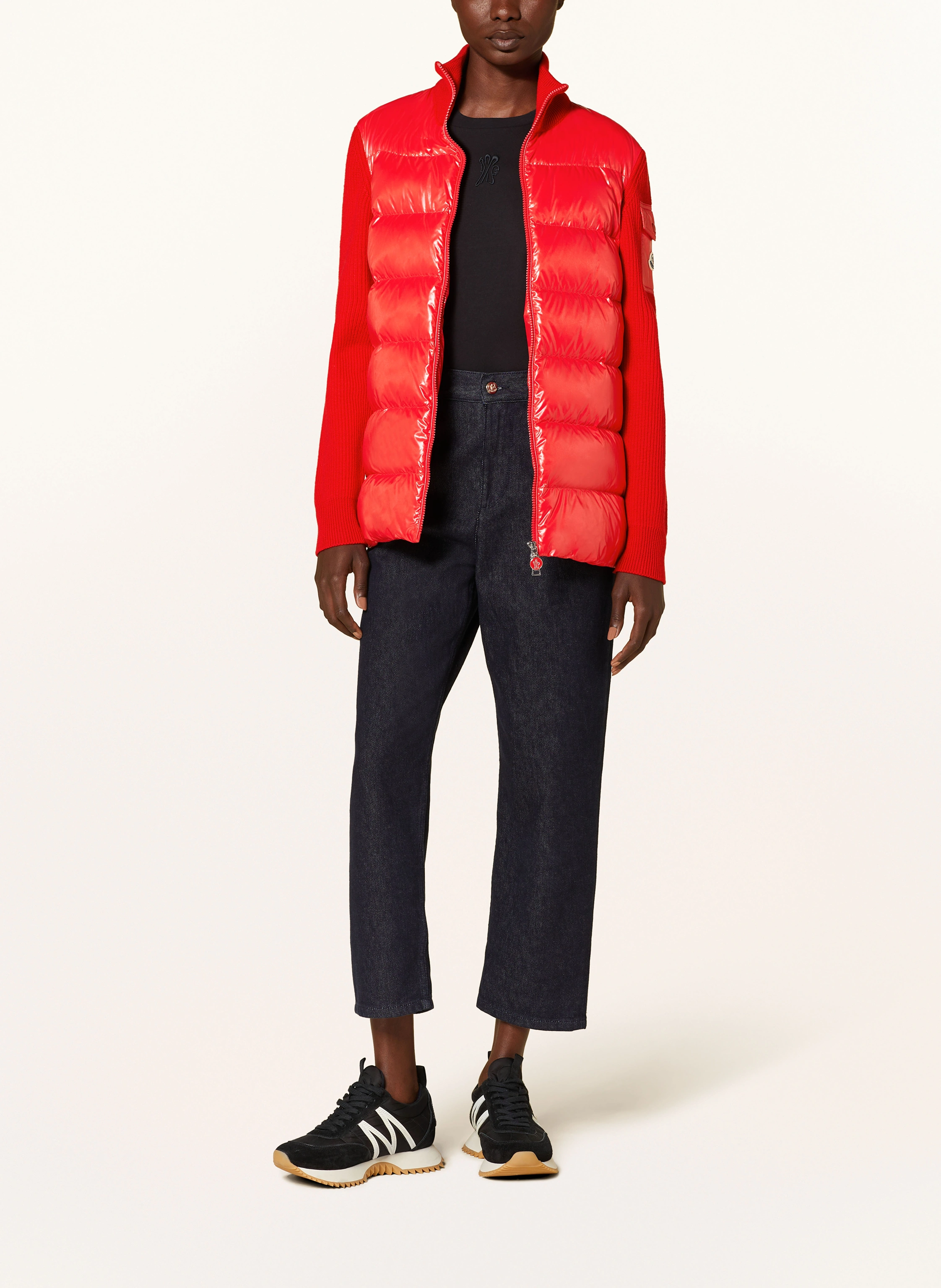 MONCLER Daunenjacke im Materialmix