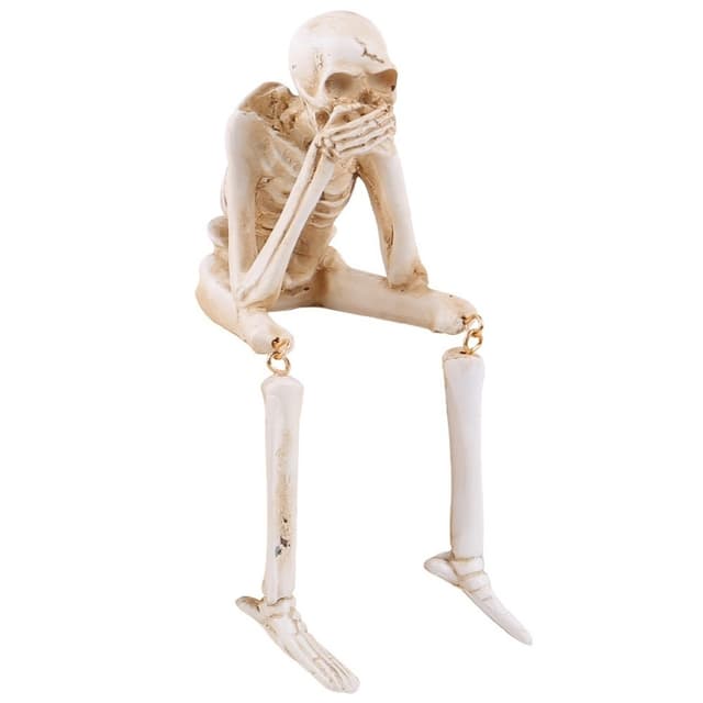 Halloween skelet figur Spooky Skull Dekoration Party Haunted House