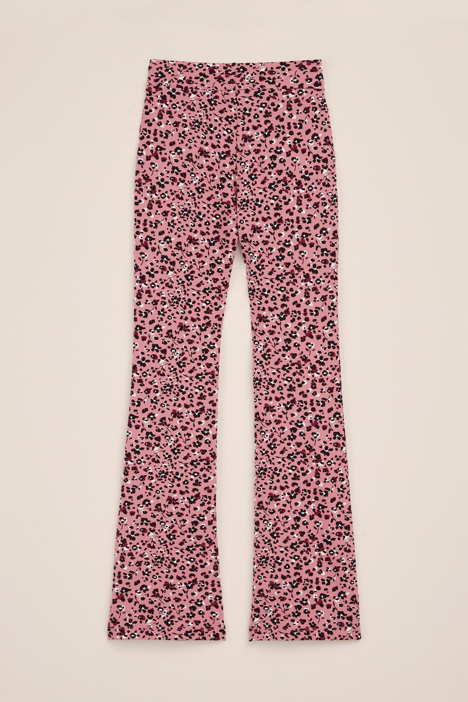 Meisjes flared legging met dessin WE Fashion Oudroze