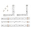 RGB-lister LED 3-pk 3x2,4 W
