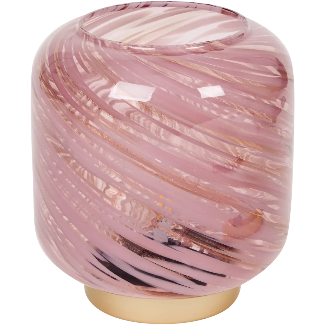 Glazen tafellamp Ø 17 x 18 cm | diverse kleuren