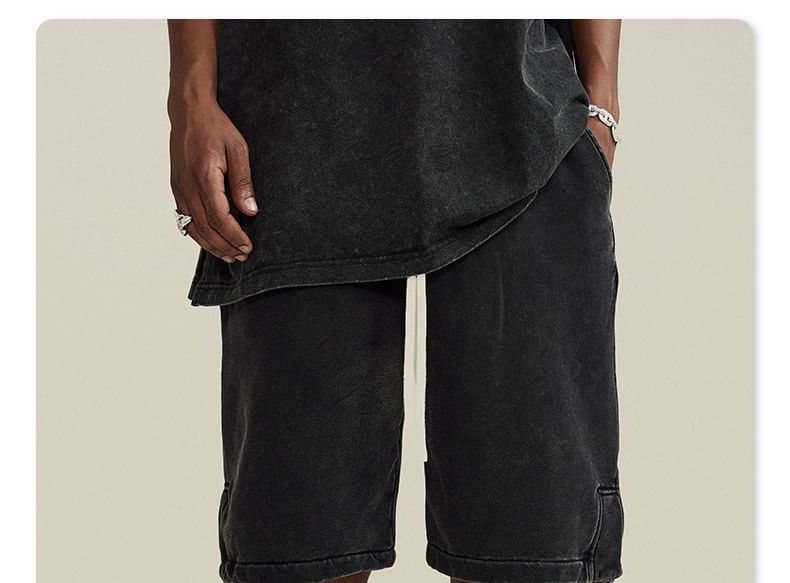 Baethreads - Gewassen shorts met split aan de zijkant in 5 kleuren