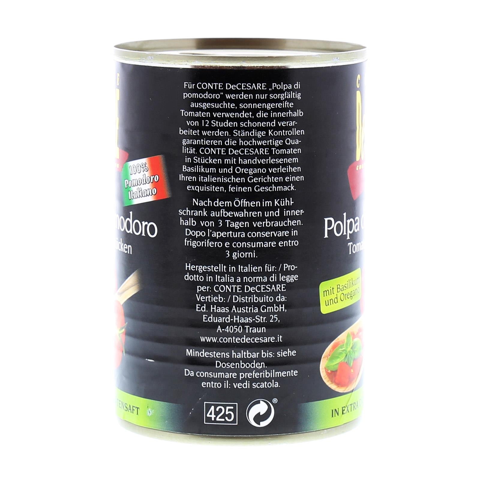 Conte DeCesare Pizza-Tomaten gewürfelt