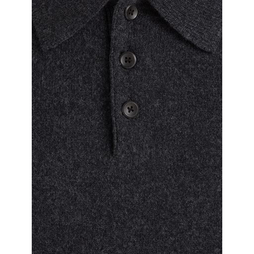 Calvin Klein Luxury Wool Polo, Ck Black Heather, L